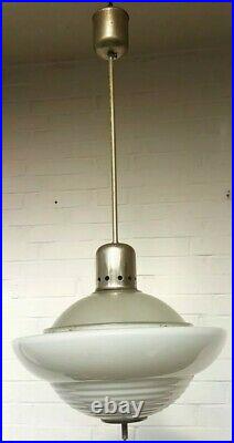 Deckenlampe Pendelstab Bauhaus Ära ca. 1930 Siemens art deco