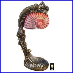 Design Toscano Siren of the Sea Mermaid Art Deco Illuminated Sculpture