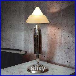 Design table lamp silver turbine decorative type retro mid century unique piece