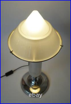 Design table lamp silver turbine decorative type retro mid century unique piece