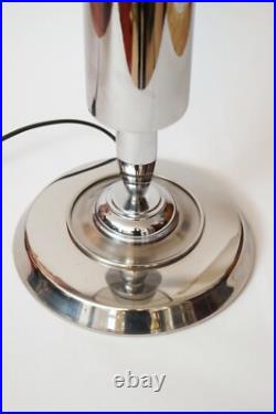 Design table lamp silver turbine decorative type retro mid century unique piece