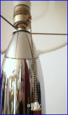 Design table lamp silver turbine decorative type retro mid century unique piece