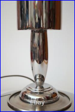 Design table lamp silver turbine decorative type retro mid century unique piece