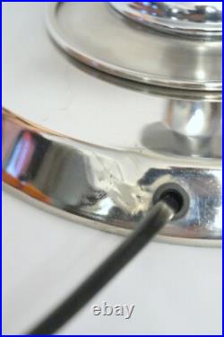 Design table lamp silver turbine decorative type retro mid century unique piece