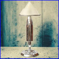 Design table lamp silver turbine decorative type retro mid century unique piece
