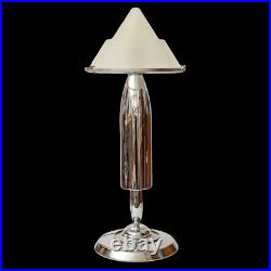 Design table lamp silver turbine decorative type retro mid century unique piece