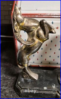 Double Gazelle Art Deco Radio Lamp 1930s Works Great In Nice Condition No Shade
