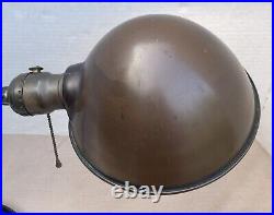 Eagle 1930 Gooseneck Desk Lamp Cast Metal MidCentury Industrial Art Deco Vintage