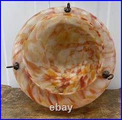 Early c20th Art Deco Flycatcher Glass Ceiling Light Lamp Shade