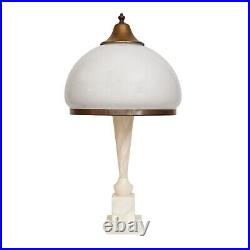 Elegant Art Deco Table Lamp CANTALOUPE Vase Lamp Brass Lamp