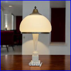 Elegant Art Deco Table Lamp CANTALOUPE Vase Lamp Brass Lamp