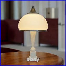 Elegant Art Deco Table Lamp CANTALOUPE Vase Lamp Brass Lamp