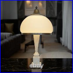 Elegant Art Deco Table Lamp CANTALOUPE Vase Lamp Brass Lamp