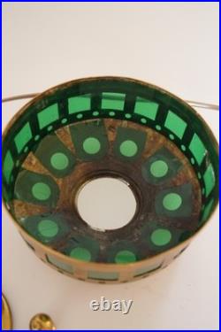 Elegant Art Deco Table Lamp WINDOW GREEN Brass Lamp Table Lamp Elegant Art Deco Table Lamp WINDOW GREEN Brass Lamp Table Lamp