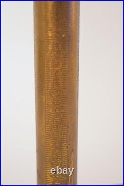 Elegant Art Deco Table Lamp WINDOW GREEN Brass Lamp Table Lamp