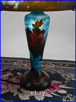Emile Galle table lamp, colored glass table lamp, replica. Duty Free