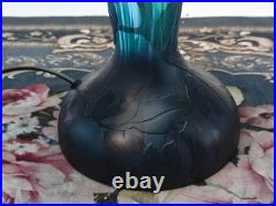 Emile Galle table lamp, colored glass table lamp, replica. Duty Free