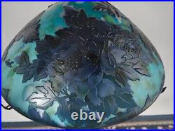 Emile Galle table lamp, colored glass table lamp, replica. Duty Free