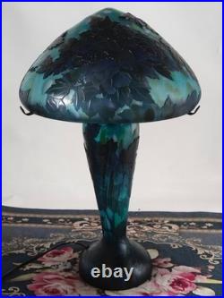 Emile Galle table lamp, colored glass table lamp, replica. Duty Free