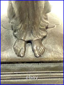 End of Day Splatter Glass Neoclassical Nymph Figurative ART Deco Table Lamp 51c