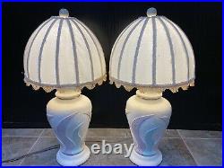 Extra Large Set of Ceramic Art Deco Lamp's Pastel Collective Elegance Table Lamp