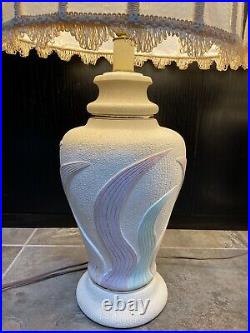 Extra Large Set of Ceramic Art Deco Lamp's Pastel Collective Elegance Table Lamp