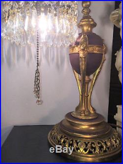 FINE ANTIQUE FRENCH ART DECO GILT BRONZE EGYPTIAN REVIVAL FIGURAL LAMP c1920