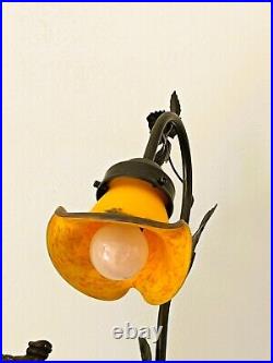 F. Moreau Art Deco Lamp in a Taste