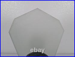 Figural Bust Flapper TV Lamp Antique Art Deco Cast Metal & Glass Vtg Rare