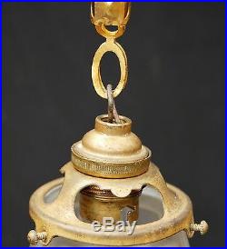 Fine Art Nouveau Glass Lamp french 1900 parisian antique deco crystal bronze