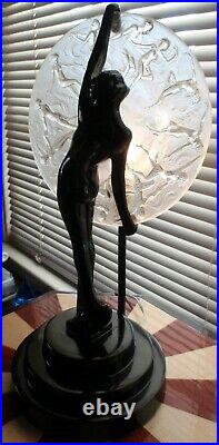 Frankart, Sarsaparilla Art Deco Lady Lamp