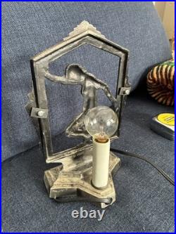 Frankart Style Billings Art Deco Nude Lady Nymph Lamp Art Nouveau