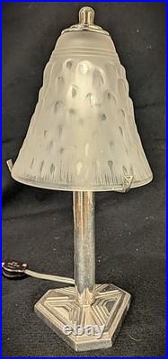 French 1930's Art Deco Table Lamp by Muller Freres