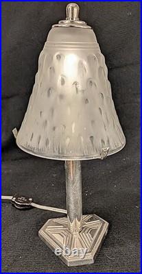 French 1930's Art Deco Table Lamp by Muller Freres