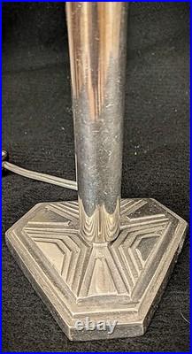 French 1930's Art Deco Table Lamp by Muller Freres