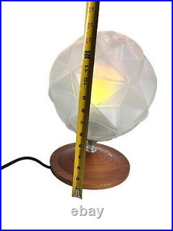 French Art Deco Geometric Sphere Table Lamp MCM