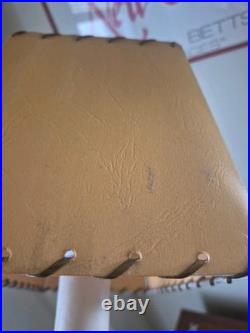 French Art Deco Lamp Includes Shade Yellow Vintage