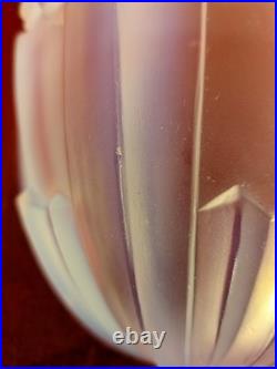 French Art Deco Opaline Glass Chandelier Sconce Shade By G. Leleu #1