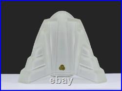 French Art Deco Paris Star Lamp Shade by Vianne Glass Geometric Starburst