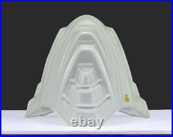 French Art Deco Paris Star Lamp Shade by Vianne Glass Geometric Starburst