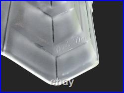 French Art Deco Paris Star Lamp Shade by Vianne Glass Geometric Starburst