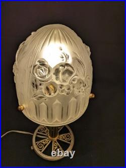 French Art Deco Table Lamp Signed Gilles