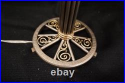 French Art Deco Table Lamp Signed Gilles