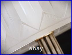French Art Deco Table Lamp Signed Gilles