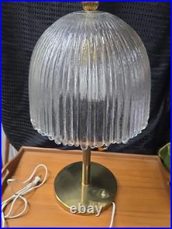 French Art Deco Tulip Table Lamp. Vintage Art Nouveau Table Lamp Works Great
