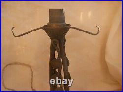 French Art Deco Wrought Iron Lamp Foot