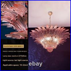 French Style Glass LED Chandeliers Dining Room Living Room Villa Lighting