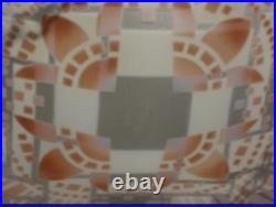 French antique Art Deco Painted Ceiling Lamp