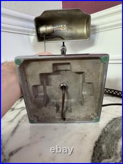 Genuine 1930s Machine Age / Art Deco Chrome And Lacquered Paint Desk Lamp