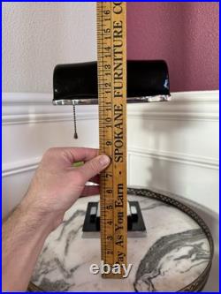 Genuine 1930s Machine Age / Art Deco Chrome And Lacquered Paint Desk Lamp